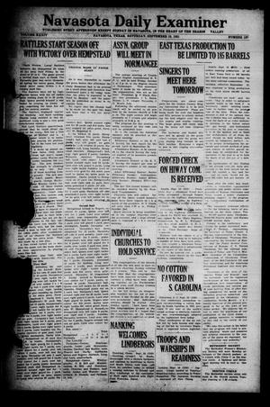 Navasota Daily Examiner (Navasota, Tex.), Vol. 34, No. 188, Ed. 1 Saturday, September 19, 1931