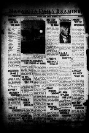 Navasota Daily Examiner (Navasota, Tex.), Vol. 34, No. [196], Ed. 1 Tuesday, September 29, 1931