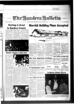 Primary view of object titled 'The Bandera Bulletin (Bandera, Tex.), Vol. 35, No. 20, Ed. 1 Thursday, November 22, 1979'.