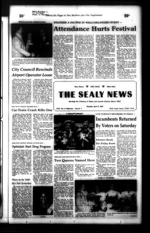 The Sealy News (Sealy, Tex.), Vol. 100, No. 4, Ed. 1 Thursday, April 9, 1987