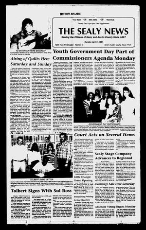 The Sealy News (Sealy, Tex.), Vol. 104, No. 5, Ed. 1 Thursday, April 11, 1991