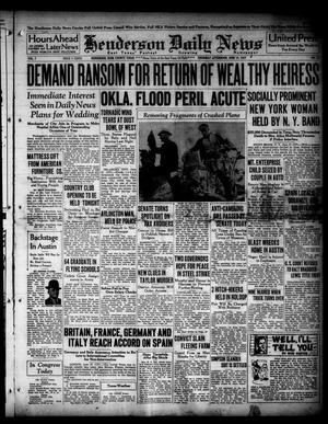 Henderson Daily News (Henderson, Tex.), Vol. 7, No. 71, Ed. 1 Thursday, June 10, 1937