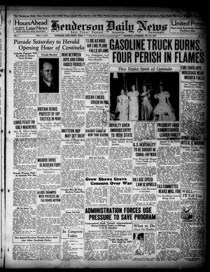 Henderson Daily News (Henderson, Tex.), Vol. 7, No. 112, Ed. 1 Wednesday, July 28, 1937