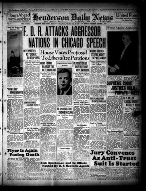Henderson Daily News (Henderson, Tex.), Vol. 7, No. 171, Ed. 1 Tuesday, October 5, 1937