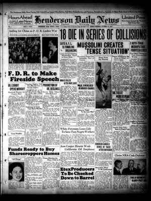 Henderson Daily News (Henderson, Tex.), Vol. 7, No. 175, Ed. 1 Sunday, October 10, 1937
