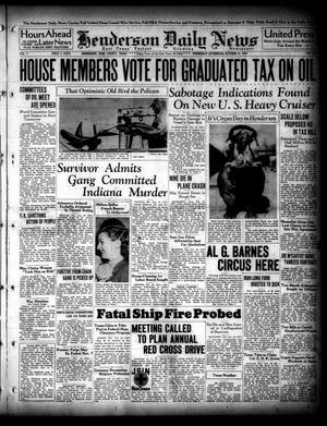 Henderson Daily News (Henderson, Tex.), Vol. 7, No. 178, Ed. 1 Wednesday, October 13, 1937