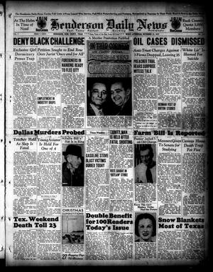 Henderson Daily News (Henderson, Tex.), Vol. 7, No. 212, Ed. 1 Monday, November 22, 1937