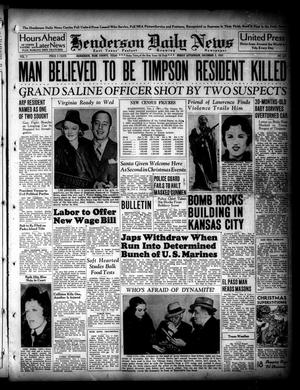 Henderson Daily News (Henderson, Tex.), Vol. 7, No. 222, Ed. 1 Friday, December 3, 1937