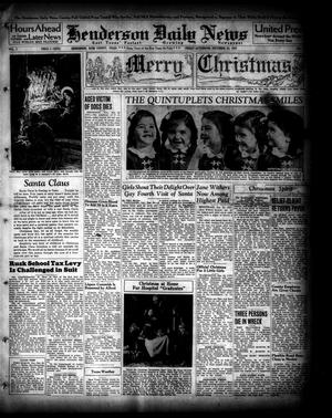 Henderson Daily News (Henderson, Tex.), Vol. 7, No. [240], Ed. 1 Friday, December 24, 1937