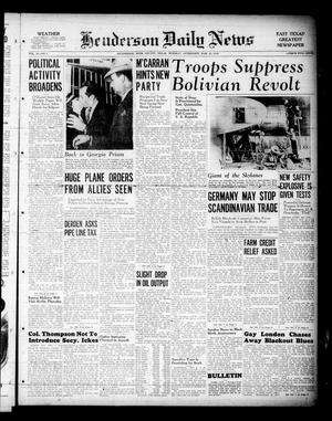 Henderson Daily News (Henderson, Tex.), Vol. 10, No. 6, Ed. 1 Tuesday, March 26, 1940