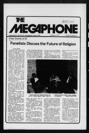 The Megaphone (Georgetown, Tex.), Vol. 70, No. 21, Ed. 1 Thursday, February 17, 1977