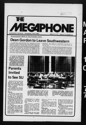 The Megaphone (Georgetown, Tex.), Vol. 70, No. 24, Ed. 1 Thursday, March 10, 1977