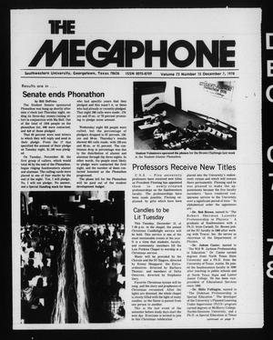 The Megaphone (Georgetown, Tex.), Vol. 72, No. 15, Ed. 1 Thursday, December 7, 1978