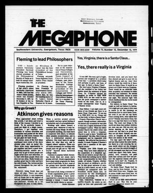 The Megaphone (Georgetown, Tex.), Vol. 73, No. 15, Ed. 1 Thursday, December 13, 1979