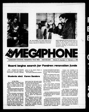 The Megaphone (Georgetown, Tex.), Vol. 73, No. 19, Ed. 1 Thursday, February 7, 1980