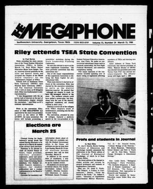 The Megaphone (Georgetown, Tex.), Vol. 73, No. 24, Ed. 1 Thursday, March 13, 1980