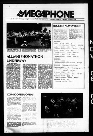 The Megaphone (Georgetown, Tex.), Vol. 74, No. 11, Ed. 1 Thursday, November 6, 1980