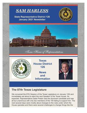 Newsletter of Texas State Representative Sam Harless: January 2021