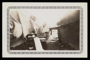 Primary view of object titled '[Soldiers in Back of Armored Vehicle]'.