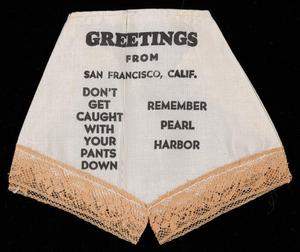 Primary view of object titled '[Novelty Pearl Harbor Underwear]'.