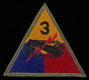 Primary view of object titled '[Third Armored Division Patch #2]'.