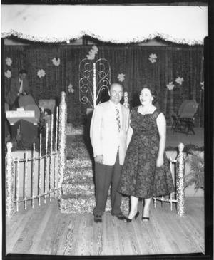 Primary view of object titled '[Couple Posing During Kendall County Fair Event]'.