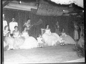 Primary view of object titled '[County Fair Queen on Stage]'.
