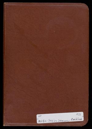 Primary view of object titled '[Notes and Sermons Written  by Rev. B. J. Bradford]'.