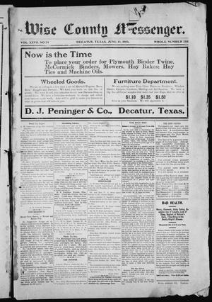 Wise County Messenger. (Decatur, Tex.), Vol. 27, No. 24, Ed. 1 Friday, June 15, 1906