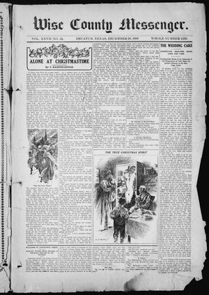 Wise County Messenger. (Decatur, Tex.), Vol. 27, No. 52, Ed. 1 Friday, December 28, 1906