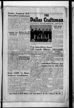 The Dallas Craftsman (Dallas, Tex.), Vol. 54, No. 39, Ed. 1 Friday, February 23, 1968