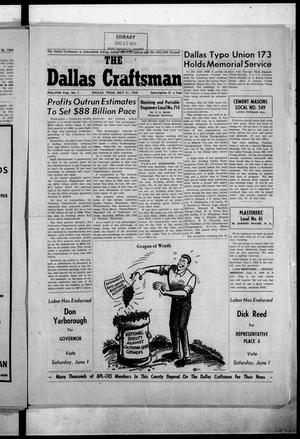 The Dallas Craftsman (Dallas, Tex.), Vol. 55, No. 1, Ed. 1 Friday, May 31, 1968