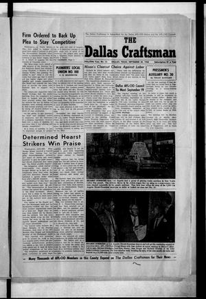 The Dallas Craftsman (Dallas, Tex.), Vol. 55, No. 16, Ed. 1 Friday, September 20, 1968