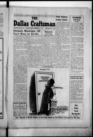 Primary view of object titled 'The Dallas Craftsman (Dallas, Tex.), Vol. 55, No. 28, Ed. 1 Friday, December 13, 1968'.