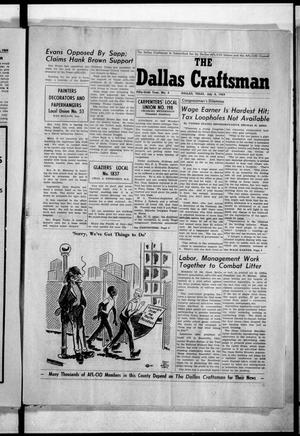The Dallas Craftsman (Dallas, Tex.), Vol. 56, No. 5, Ed. 1 Friday, July 4, 1969