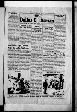 The Dallas Craftsman (Dallas, Tex.), Vol. 56, No. 22, Ed. 1 Friday, October 31, 1969