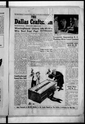 The Dallas Craftsman (Dallas, Tex.), Vol. 56, No. 42, Ed. 1 Friday, March 20, 1970