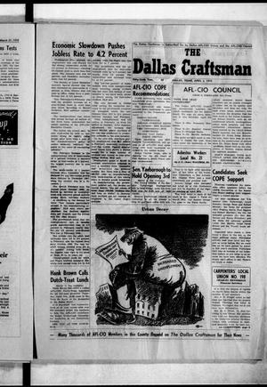 The Dallas Craftsman (Dallas, Tex.), Vol. 56, No. 44, Ed. 1 Friday, April 3, 1970