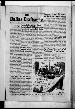 The Dallas Craftsman (Dallas, Tex.), Vol. 57, No. 1, Ed. 1 Friday, June 5, 1970