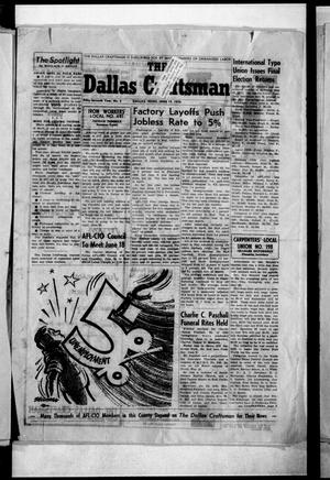 The Dallas Craftsman (Dallas, Tex.), Vol. 57, No. 3, Ed. 1 Friday, June 19, 1970