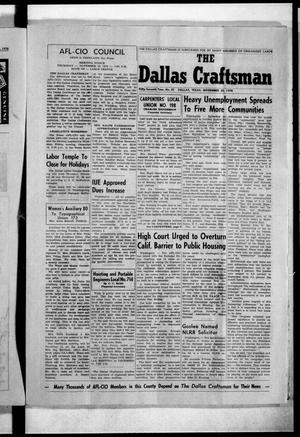 The Dallas Craftsman (Dallas, Tex.), Vol. 57, No. 25, Ed. 1 Friday, November 20, 1970