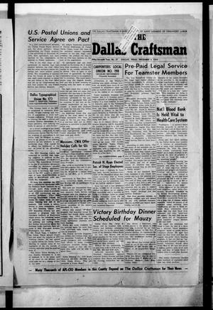 The Dallas Craftsman (Dallas, Tex.), Vol. 57, No. 27, Ed. 1 Friday, December 4, 1970