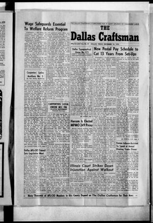 Primary view of object titled 'The Dallas Craftsman (Dallas, Tex.), Vol. 57, No. 29, Ed. 1 Friday, December 18, 1970'.