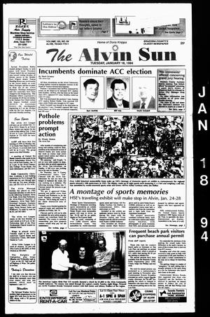 The Alvin Sun (Alvin, Tex.), Vol. 103, No. 69, Ed. 1 Tuesday, January 18, 1994