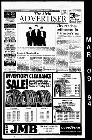 The Alvin Advertiser (Alvin, Tex.), Ed. 1 Wednesday, March 9, 1994