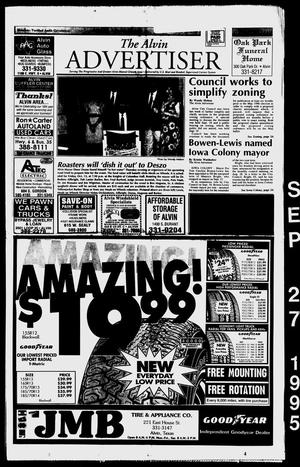 The Alvin Advertiser (Alvin, Tex.), Ed. 1 Wednesday, September 27, 1995