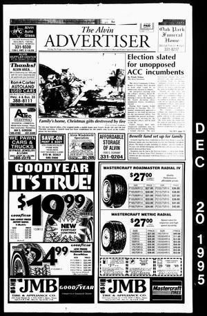 Primary view of object titled 'The Alvin Advertiser (Alvin, Tex.), Ed. 1 Wednesday, December 20, 1995'.