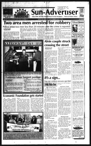 Primary view of object titled 'Alvin Sun-Advertiser (Alvin, Tex.), Vol. 108, No. 15, Ed. 1 Sunday, September 27, 1998'.