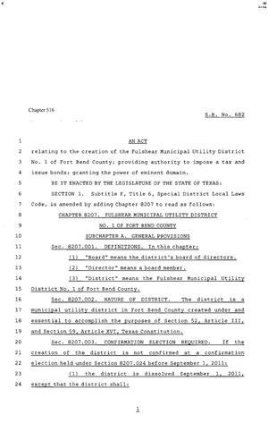 80th Texas Legislature, Regular Session, Senate Bill 682, Chapter 516