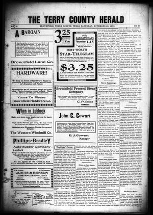 The Terry County Herald (Brownfield, Tex.), Vol. 5, No. 35, Ed. 1 Saturday, November 20, 1909